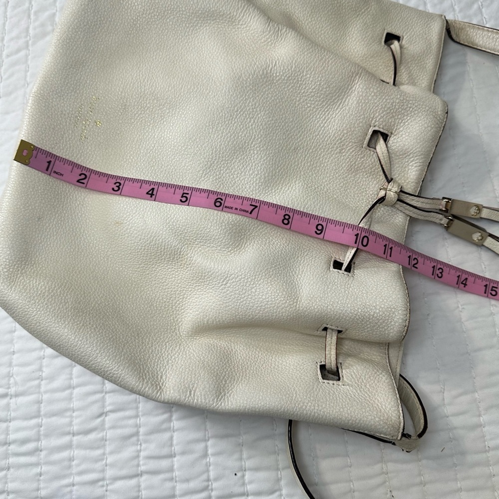Kate Spade Cream/Beige 100% Cow Leather Shoulder Bag with Tassel - Picture 5 of 16